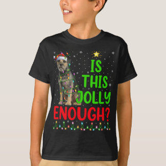 De boom van Xmas is dit slechts genoeg grens terri T-shirt