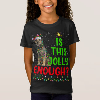 De boom van Xmas is dit slechts genoeg grens terri T-shirt