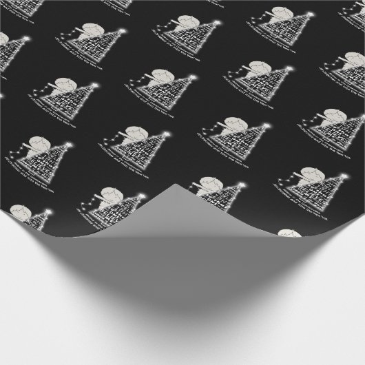 De boom verlichten cadeaupapier (Hoek)