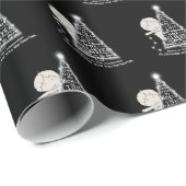 De boom verlichten cadeaupapier (Rol Hoek)