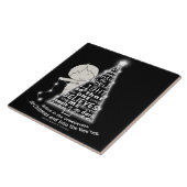 De boom verlichten tegeltje (Zijkant)