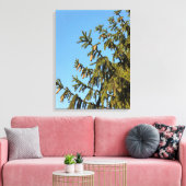 De boom voor Kerstmis Canvas Afdruk (Insitu (Woonkamer))