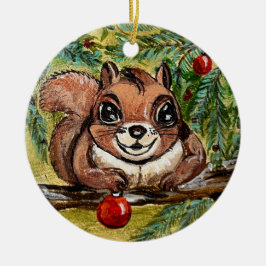 De boom ziet er geweldig uit! keramisch ornament