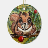 De boom ziet er geweldig uit! keramisch ornament (Links)