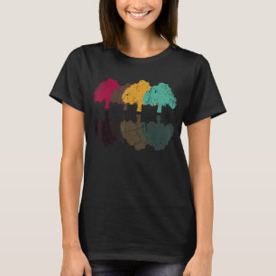 De boombomen tonen een nieuwe stijl voor het trekk t-shirt