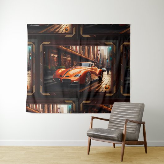 De Boomerang RTZ sportcoupé Wandkleed (In Situ (horizontaal))