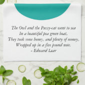 De boomkor en de Pussycat-keukenhanddoek/Tea-sleep Theedoek (Gevouwen)