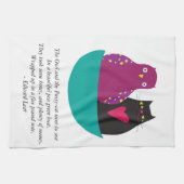 De boomkor en de Pussycat-keukenhanddoek/Tea-sleep Theedoek (Horizontaal)