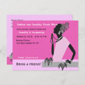 De Boomstam van de Juwelen van de mode toont het Briefkaart (Voorkant / Achterkant)