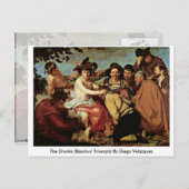 De boomstammen (Bacchus' Triumph) van Diego Velazq Briefkaart (Voorkant / Achterkant)