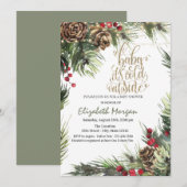 De boomvertakkingen van de pijn, de pine zet groen kaart (Voorkant / Achterkant)