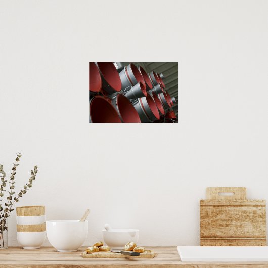 De boosters van het TMA-14-ruimtevaartuig Soyuz 2 Poster (Keuken)