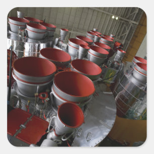De boosters van het TMA-14-ruimtevaartuig Soyuz 2 Vierkante Sticker