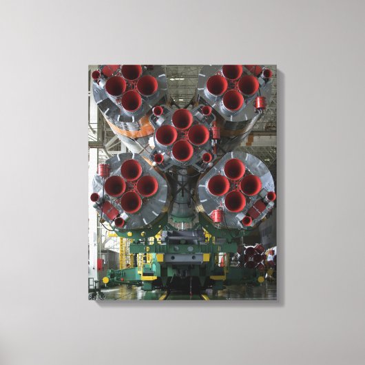 De boosters van het TMA-14-ruimtevaartuig Soyuz Canvas Afdruk (Voorkant)