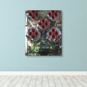De boosters van het TMA-14-ruimtevaartuig Soyuz Canvas Afdruk (Insitu (Houten vloer))