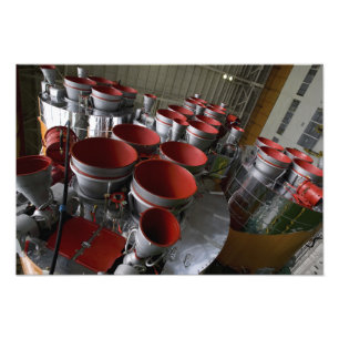 De boosters van het TMA-14-ruimtevaartuig Soyuz Foto Afdruk