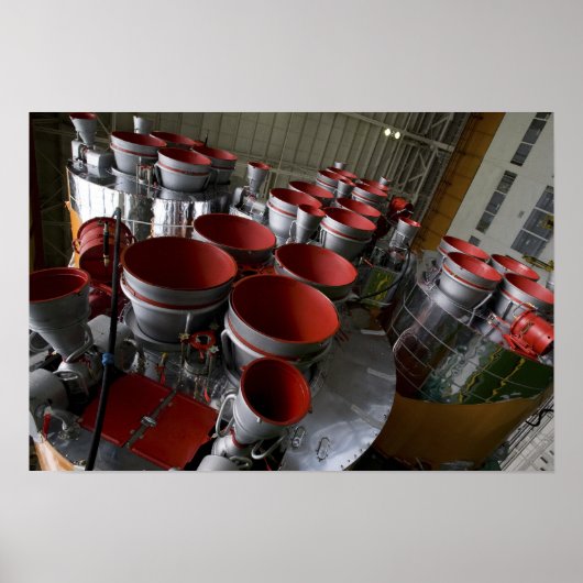 De boosters van het TMA-14-ruimtevaartuig Soyuz Poster (Voorkant)