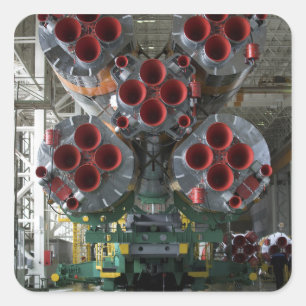 De boosters van het TMA-14-ruimtevaartuig Soyuz Vierkante Sticker