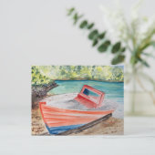 De boot briefkaart (Staand voorkant)