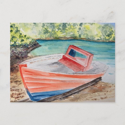 De boot briefkaart (Voorkant)