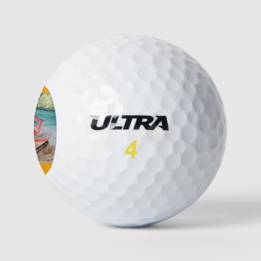 De boot golfballen (Logo)