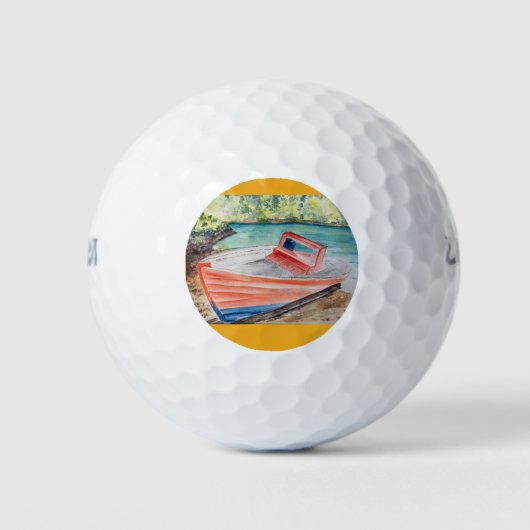 De boot golfballen (Voorkant)