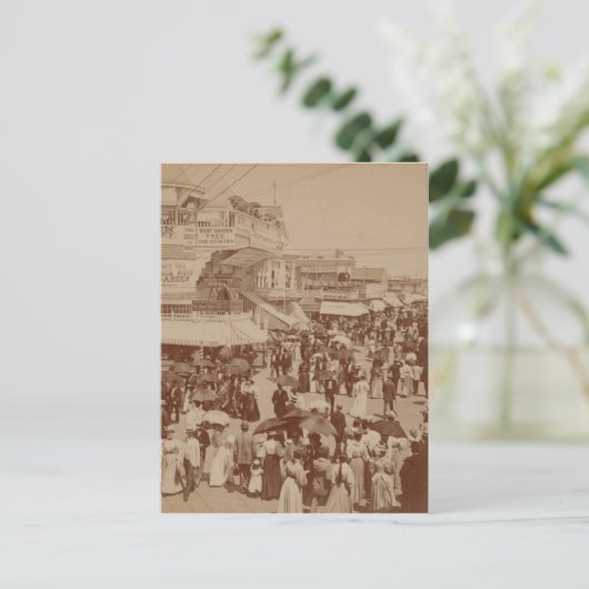 De boot in Atlantic City Briefkaart (Staand voorkant)