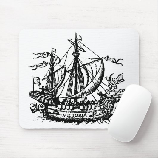 De boot van Ferdinand Magellan 'Victoria' Muismat (Met muis)