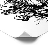 De boot van Ferdinand Magellan 'Victoria' Poster (Hoek)