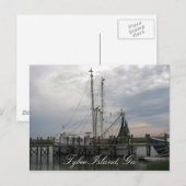 De Boot van garnalen Briefkaart (Voorkant / Achterkant)