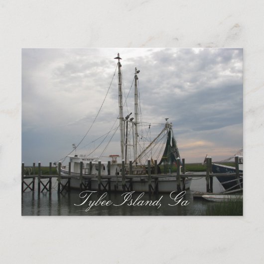 De Boot van garnalen Briefkaart (Voorkant)