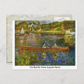 De boot van Pierre-Auguste Renoir Briefkaart (Voorkant / Achterkant)