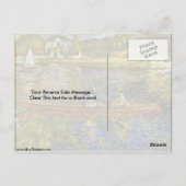 De boot van Pierre-Auguste Renoir Briefkaart (Achterkant)