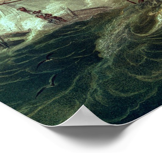 De boot van Tynemouth Bay Poster (Hoek)