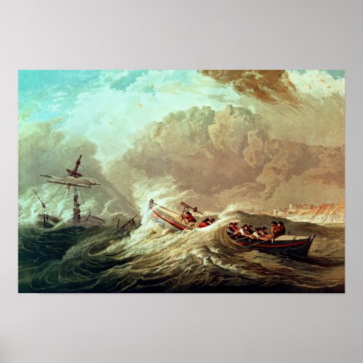 De boot van Tynemouth Bay Poster (Voorkant)