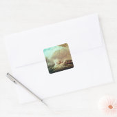 De boot van Tynemouth Bay Vierkante Sticker (Envelop)
