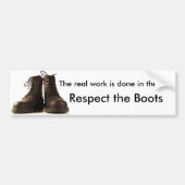 De Boots respecteren Bumpersticker (Voorkant)