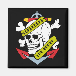De Booty Skull overdragen Magneet