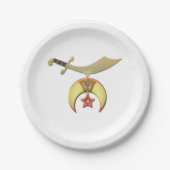 De Borden van de Krimpende Partij Papieren Bordje (Voorkant)