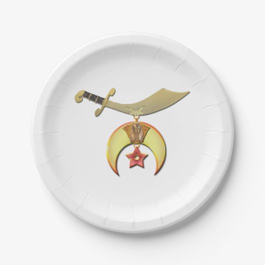 De Borden van de Krimpende Partij Papieren Bordje (Voorkant)