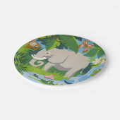 De Borden van ellephant Paper Papieren Bordje (Gekanteld)