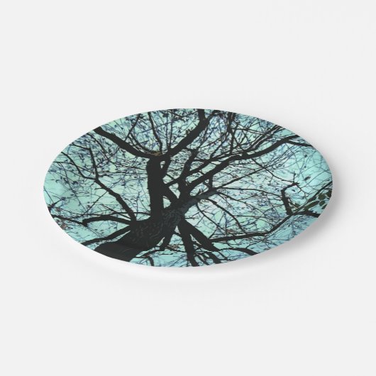 De Borden van het boompapier omhoog Papieren Bordje (Gekanteld)