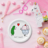 De Borden van het Document van het Roomijs van de Papieren Bordje (Feest)