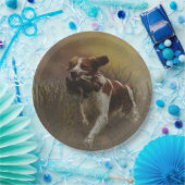 De Borden van het spaniel van Brittany Papieren Bordje (Feest)