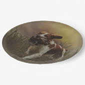 De Borden van het spaniel van Brittany Papieren Bordje (Gekanteld)