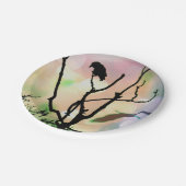 De Borden van Lonely Crow Paper Papieren Bordje (Gekanteld)