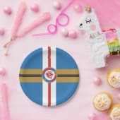 De Borden van rood papier Papieren Bordje (Feest)