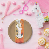 De Borden voor de koffiebeker Papieren Bordje (Feest)
