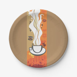 De Borden voor de koffiebeker Papieren Bordje