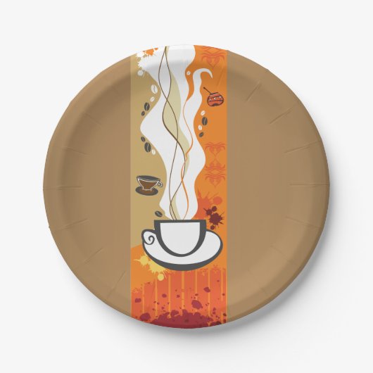 De Borden voor de koffiebeker Papieren Bordje (Voorkant)